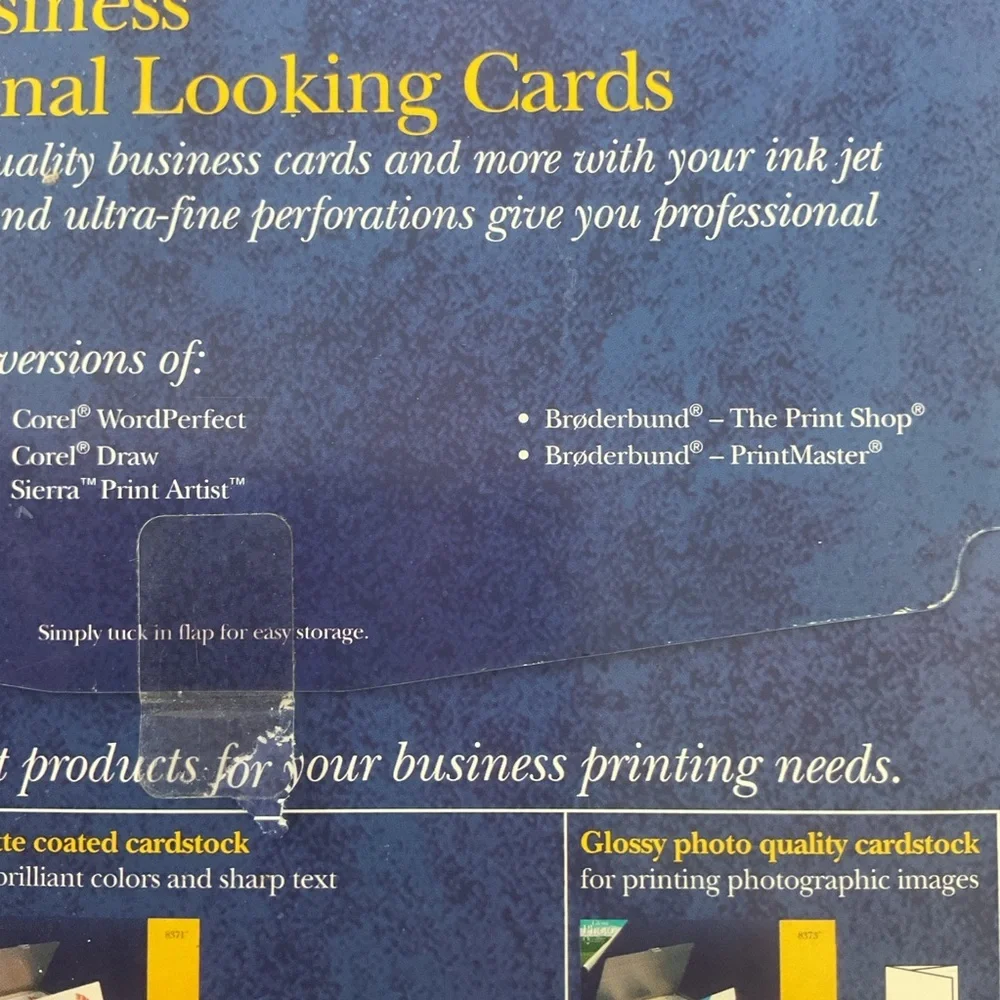 Avery 8371 Ink Jet Business Cards. NWT